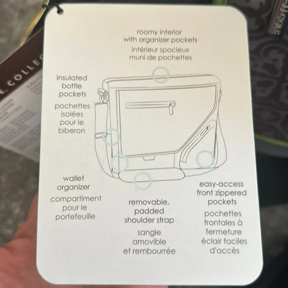 JJ Cole black/lime/gray pattern multi compartment… - image 12